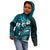 Fiji Masi Paisley Kid Hoodie Fijian Hibiscus Tapa Sky Blue Version LT01 - Polynesian Pride