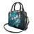 Fiji Masi Paisley Shoulder Handbag Fijian Hibiscus Tapa Sky Blue Version LT01 - Polynesian Pride