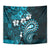 Fiji Masi Paisley Tapestry Fijian Hibiscus Tapa Sky Blue Version LT01 - Polynesian Pride