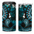 Fiji Masi Paisley 4 in 1 Can Cooler Tumbler Fijian Hibiscus Tapa Turquoise Version