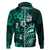 Fiji Masi Paisley Hoodie Fijian Hibiscus Tapa Turquoise Version LT01 Zip Hoodie Turquoise - Polynesian Pride