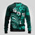 Fiji Masi Paisley Ugly Christmas Sweater Fijian Hibiscus Tapa Turquoise Version LT01 - Polynesian Pride