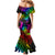 LGBT History Month Family Matching Mermaid Dress and Hawaiian Shirt Polynesian Hammerhead Shark LT01 - Polynesian Pride