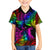 LGBT History Month Family Matching Off Shoulder Long Sleeve Dress and Hawaiian Shirt Polynesian Hammerhead Shark LT01 Son's Shirt Rainbow - Polynesian Pride