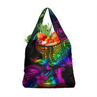 LGBT History Month Grocery Bag Polynesian Hammerhead Shark