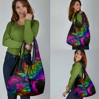 LGBT History Month Grocery Bag Polynesian Hammerhead Shark