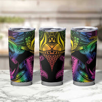 LGBT History Month Tumbler Cup Polynesian Hammerhead Shark LT01 - Polynesian Pride