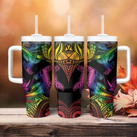 LGBT History Month Tumbler With Handle Polynesian Hammerhead Shark LT01 - Polynesian Pride