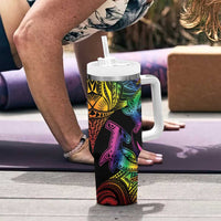 LGBT History Month Tumbler With Handle Polynesian Hammerhead Shark LT01 - Polynesian Pride