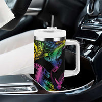 LGBT History Month Tumbler With Handle Polynesian Hammerhead Shark LT01 - Polynesian Pride
