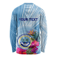 Micronesia Culture Day Long Sleeve Shirt Tribal Pattern Tropical Style LT01 - Polynesian Pride
