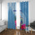 Micronesia Culture Day Window Curtain Tribal Pattern Tropical Style LT01 With Grommets Blue - Polynesian Pride