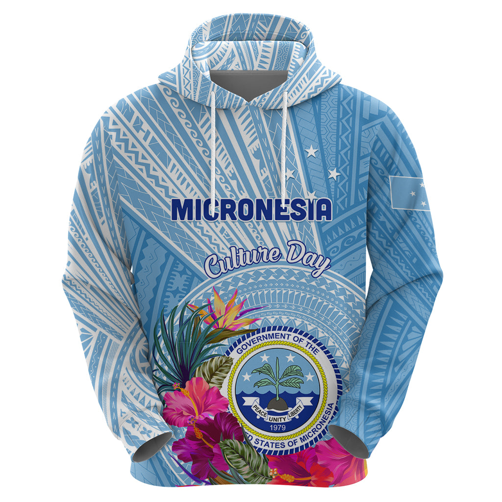 Micronesia Culture Day Zip Hoodie Tribal Pattern Tropical Style LT01 - Polynesian Pride