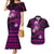 FSM Culture Day Couples Matching Mermaid Dress and Hawaiian Shirt Tribal Pattern Pink Version LT01 Pink - Polynesian Pride