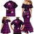 FSM Culture Day Family Matching Mermaid Dress and Hawaiian Shirt Tribal Pattern Pink Version LT01 - Polynesian Pride