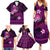 FSM Culture Day Family Matching Summer Maxi Dress and Hawaiian Shirt Tribal Pattern Pink Version LT01 - Polynesian Pride