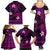 FSM Culture Day Family Matching Summer Maxi Dress and Hawaiian Shirt Tribal Pattern Pink Version LT01 - Polynesian Pride