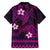 FSM Culture Day Family Matching Tank Maxi Dress and Hawaiian Shirt Tribal Pattern Pink Version LT01 - Polynesian Pride