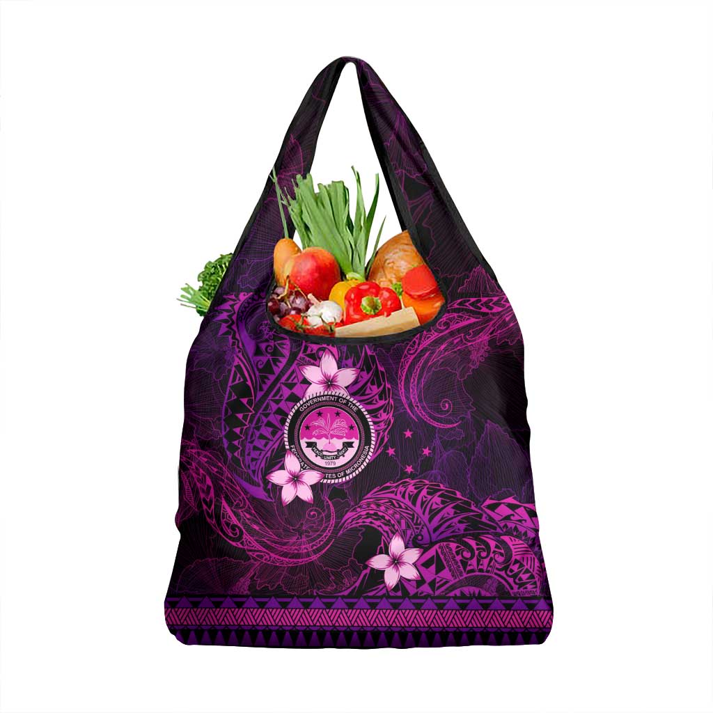 FSM Culture Day Grocery Bag Tribal Pattern Pink Version