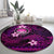 FSM Culture Day Round Carpet Tribal Pattern Pink Version LT01 - Polynesian Pride