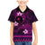 FSM Chuuk State Family Matching Mermaid Dress and Hawaiian Shirt Tribal Pattern Pink Version LT01 Son's Shirt Pink - Polynesian Pride