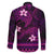 FSM Chuuk State Family Matching Puletasi and Hawaiian Shirt Tribal Pattern Pink Version LT01 - Polynesian Pride