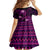 FSM Chuuk State Family Matching Summer Maxi Dress and Hawaiian Shirt Tribal Pattern Pink Version LT01 - Polynesian Pride