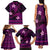 FSM Chuuk State Family Matching Tank Maxi Dress and Hawaiian Shirt Tribal Pattern Pink Version LT01 - Polynesian Pride