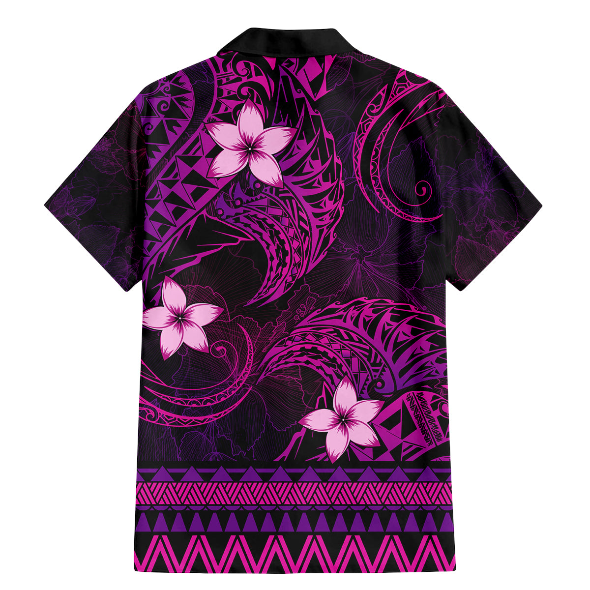 FSM Kosrae State Family Matching Mermaid Dress and Hawaiian Shirt Tribal Pattern Pink Version LT01 - Polynesian Pride
