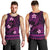 FSM Kosrae State Men Tank Top Tribal Pattern Pink Version LT01 - Polynesian Pride