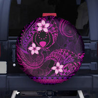 FSM Pohnpei State Spare Tire Cover Tribal Pattern Pink Version LT01 - Polynesian Pride