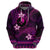 FSM Yap State Hoodie Tribal Pattern Pink Version LT01 - Polynesian Pride