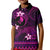 FSM Yap State Kid Polo Shirt Tribal Pattern Pink Version LT01 Kid Pink - Polynesian Pride