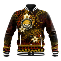 FSM Culture Day Baseball Jacket Tribal Pattern Gold Version LT01 Unisex Gold - Polynesian Pride