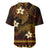 FSM Culture Day Baseball Jersey Tribal Pattern Gold Version LT01 - Polynesian Pride