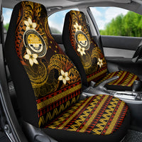 FSM Culture Day Car Seat Cover Tribal Pattern Gold Version LT01 - Polynesian Pride