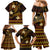 FSM Culture Day Family Matching Mermaid Dress and Hawaiian Shirt Tribal Pattern Gold Version LT01 - Polynesian Pride