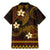 FSM Culture Day Family Matching Mermaid Dress and Hawaiian Shirt Tribal Pattern Gold Version LT01 - Polynesian Pride