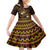 FSM Culture Day Family Matching Off Shoulder Maxi Dress and Hawaiian Shirt Tribal Pattern Gold Version LT01 Daughter's Dress Gold - Polynesian Pride