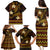 FSM Culture Day Family Matching Puletasi and Hawaiian Shirt Tribal Pattern Gold Version LT01 - Polynesian Pride