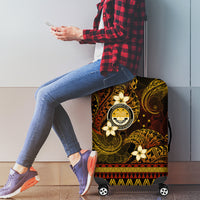 FSM Culture Day Luggage Cover Tribal Pattern Gold Version LT01 - Polynesian Pride