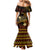 FSM Culture Day Mermaid Dress Tribal Pattern Gold Version LT01 - Polynesian Pride