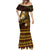 FSM Culture Day Mermaid Dress Tribal Pattern Gold Version LT01 - Polynesian Pride