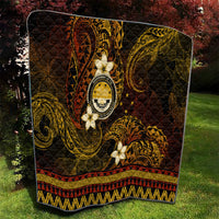 FSM Culture Day Quilt Tribal Pattern Gold Version LT01 - Polynesian Pride