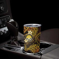 FSM Culture Day Tumbler Cup Tribal Pattern Gold Version