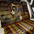 FSM Chuuk State Back Car Seat Cover Tribal Pattern Gold Version LT01