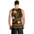 FSM Chuuk State Men Tank Top Tribal Pattern Gold Version LT01 - Polynesian Pride