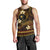 FSM Chuuk State Men Tank Top Tribal Pattern Gold Version LT01 - Polynesian Pride