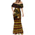 FSM Chuuk State Mermaid Dress Tribal Pattern Gold Version LT01 - Polynesian Pride