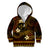 FSM Kosrae State Kid Hoodie Tribal Pattern Gold Version LT01 Zip Hoodie Gold - Polynesian Pride